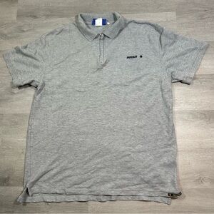 vintage ducati Polo Shirt‎ Gray ADVANCE Size XL Motorcycle Mens